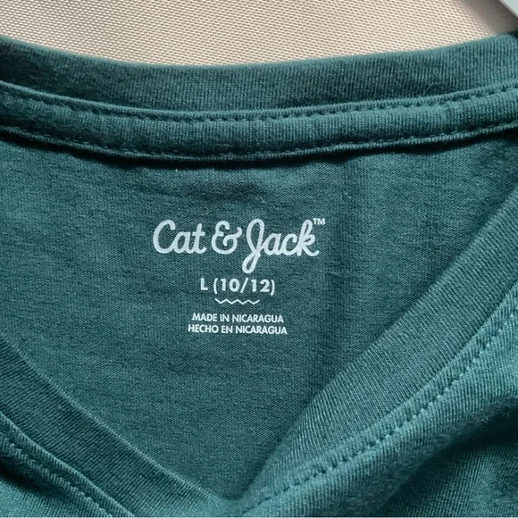 Cat &Jack Girls Narwhales Long Sleeve Graphic T-chirt Green Size L 10-12 - Picture 6 of 6